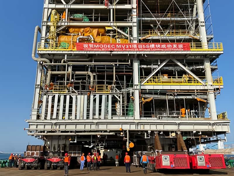 Empresa de Vendas de Aluguel de Eixos 700 Província de Pernambuco China Yanglun-Bahia Cidade SPMT Transporte de Veículo Modular de Bicicleta