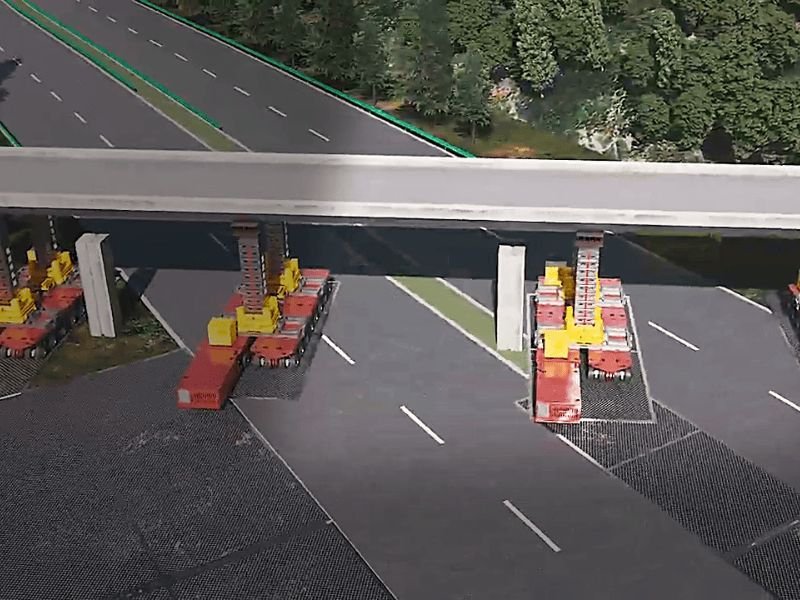 Porto de Cabo Frio SPMT Veículo Modular para Bicicletas - Instalação de Pontes Serviços de Instalação e Construção de Pontes