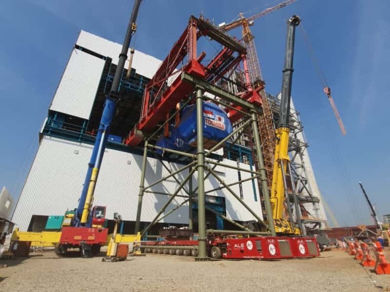 SPMT 自行式模块车:轨道交通建设工程物料配送的高效座驾
