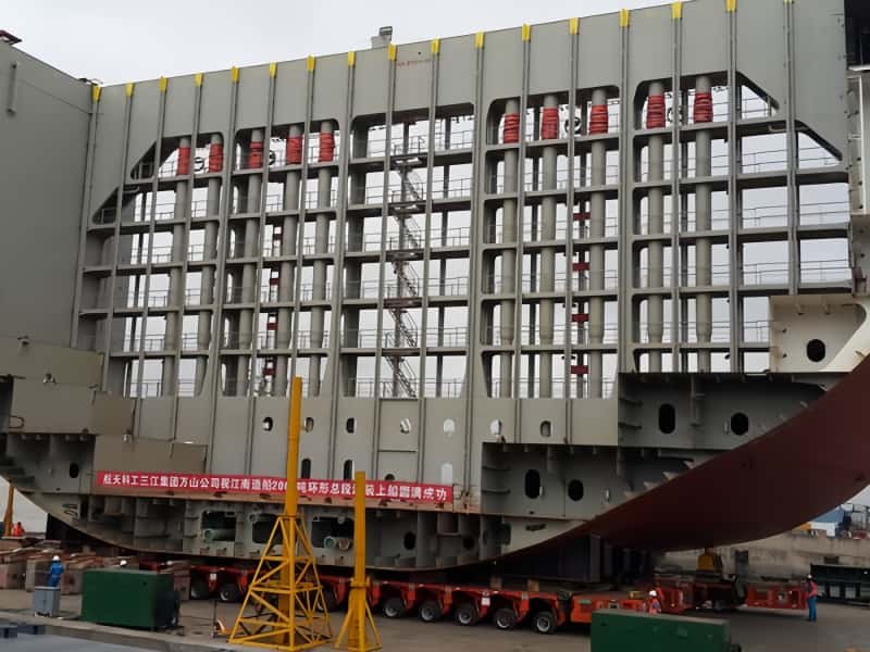 Porto de Goiânia SPMT Transporte de veículos modulares para bicicletas - Instalação de pontes Instalação de pontes Serviços de construção